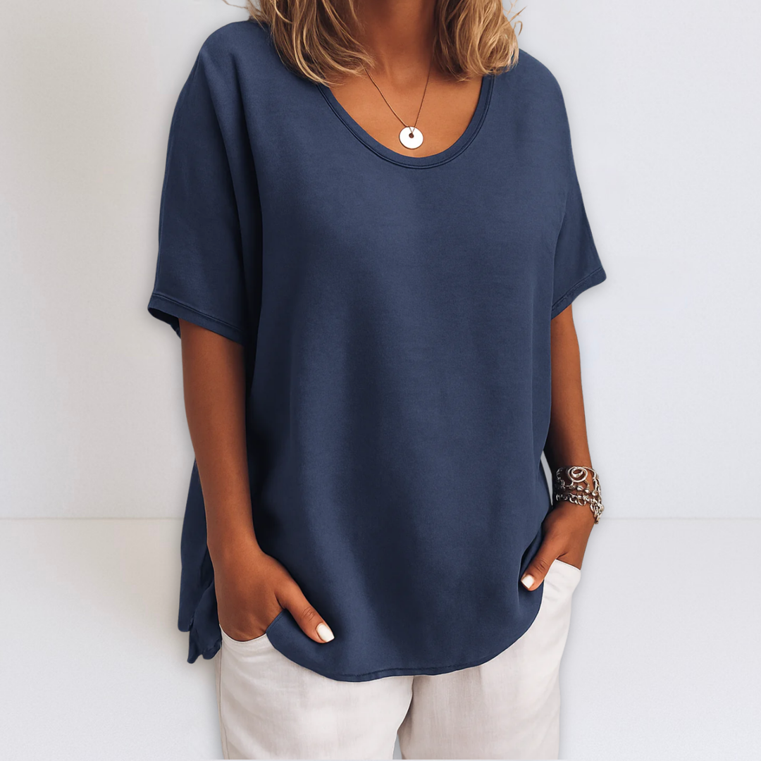 Joanne | Blusa extragrande con cuello en V