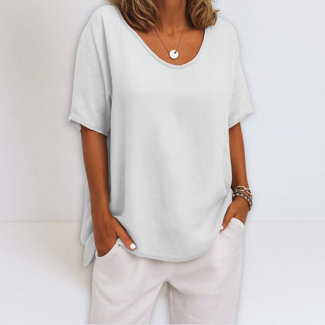Joanne | Blusa extragrande con cuello en V