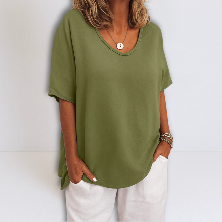Joanne | Blusa extragrande con cuello en V