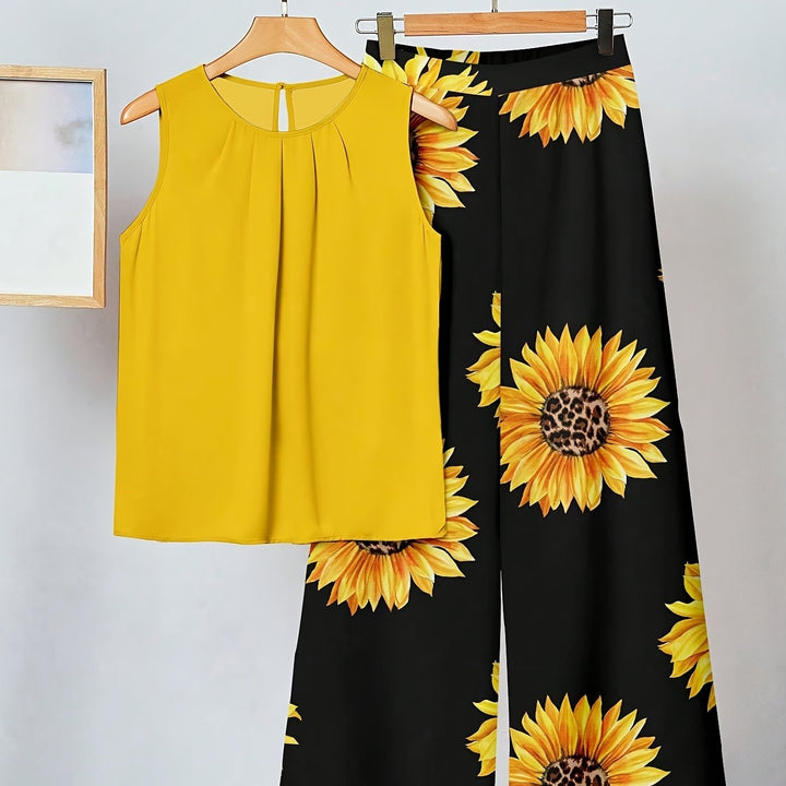 Cassidy | Conjunto de dos piezas Girasol