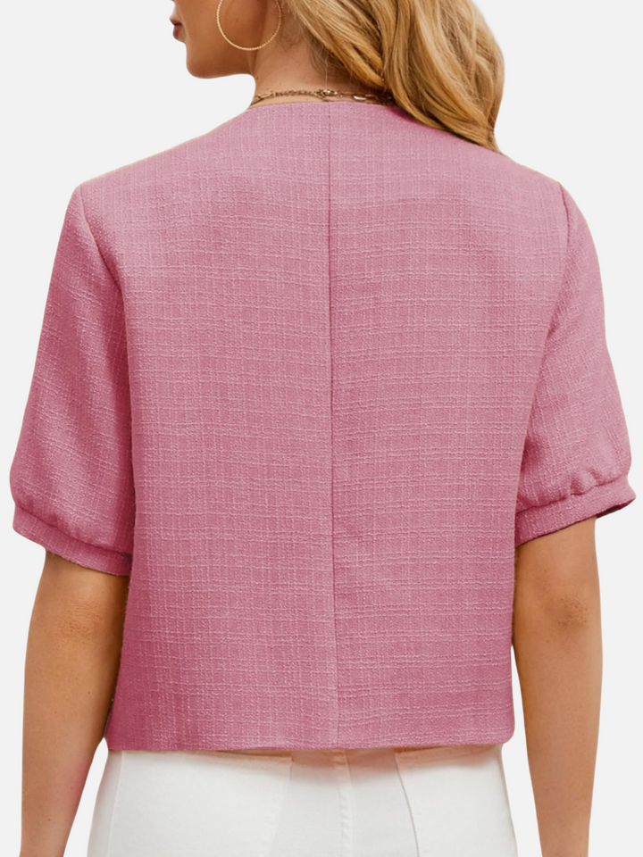 Vivian | Chaqueta blazer de tweed corta