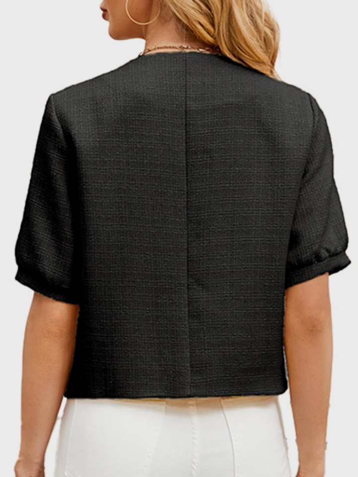 Vivian | Chaqueta blazer de tweed corta
