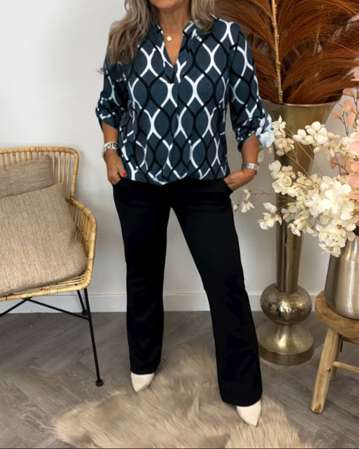 Jennifer | Blusa informal de manga larga