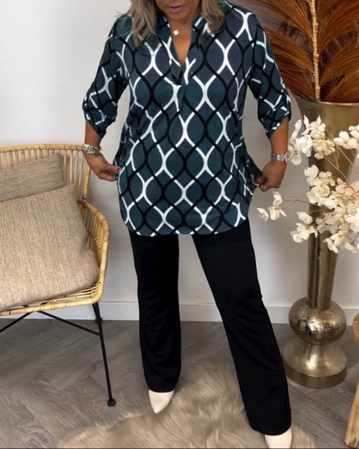 Jennifer | Blusa informal de manga larga