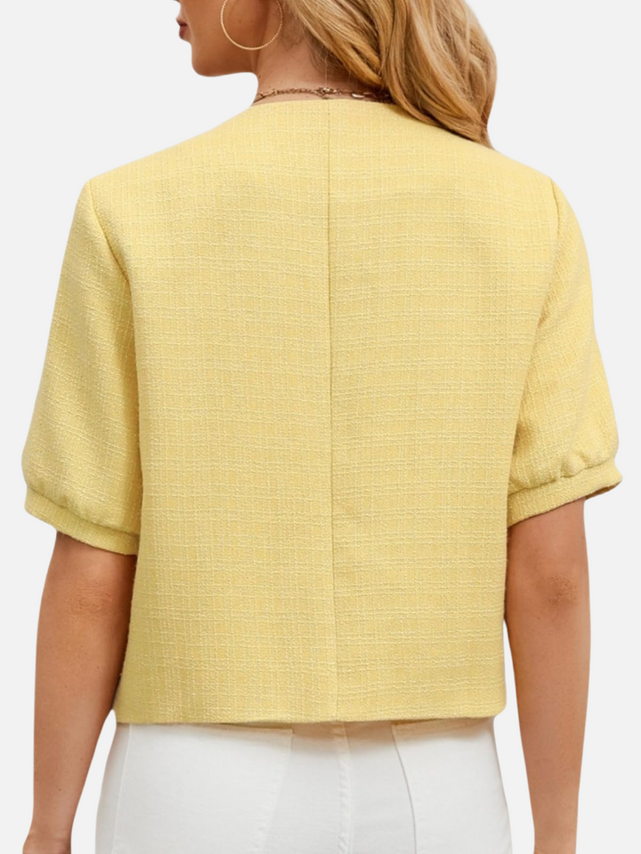 Vivian | Chaqueta blazer de tweed corta