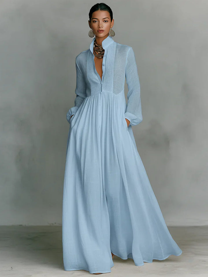 Alba™ | Vestido Largo Fluido de Elegancia Natural