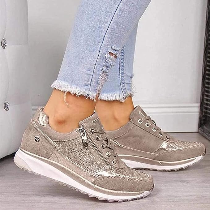 Ginette | Zip-Up Orthopedic Sneakers
