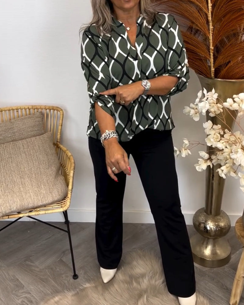 Jennifer | Blusa informal de manga larga