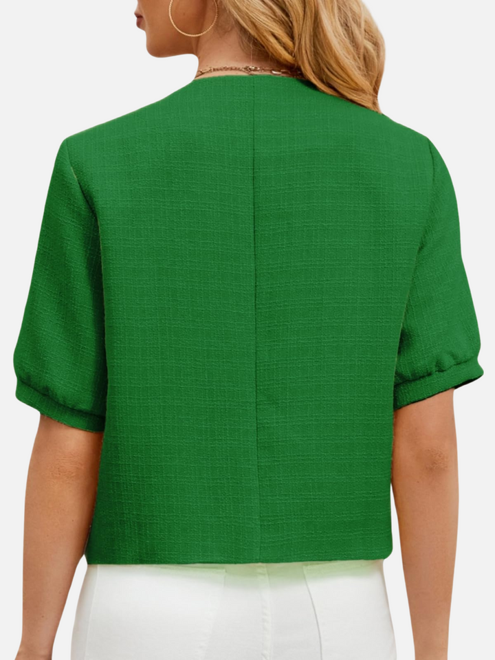 Vivian | Chaqueta blazer de tweed corta