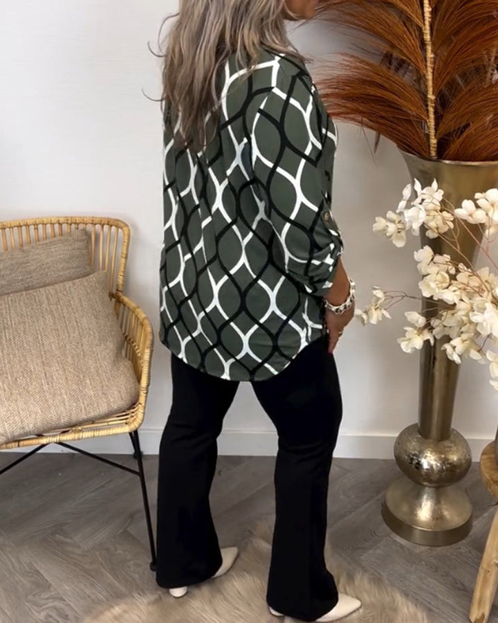 Jennifer | Blusa informal de manga larga