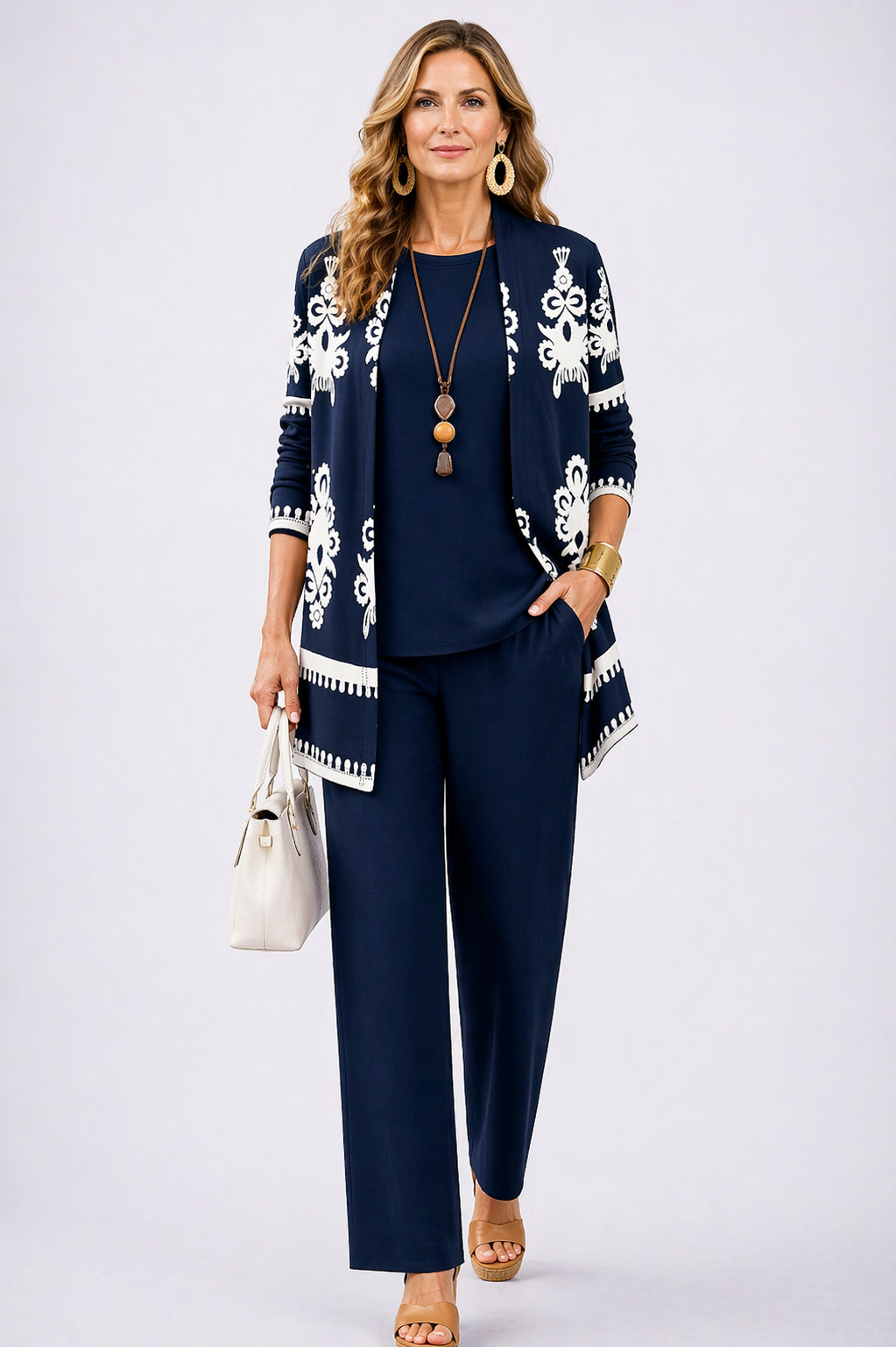 PILAR | CONJUNTO CON CÁRDIGAN ESTAMPADO