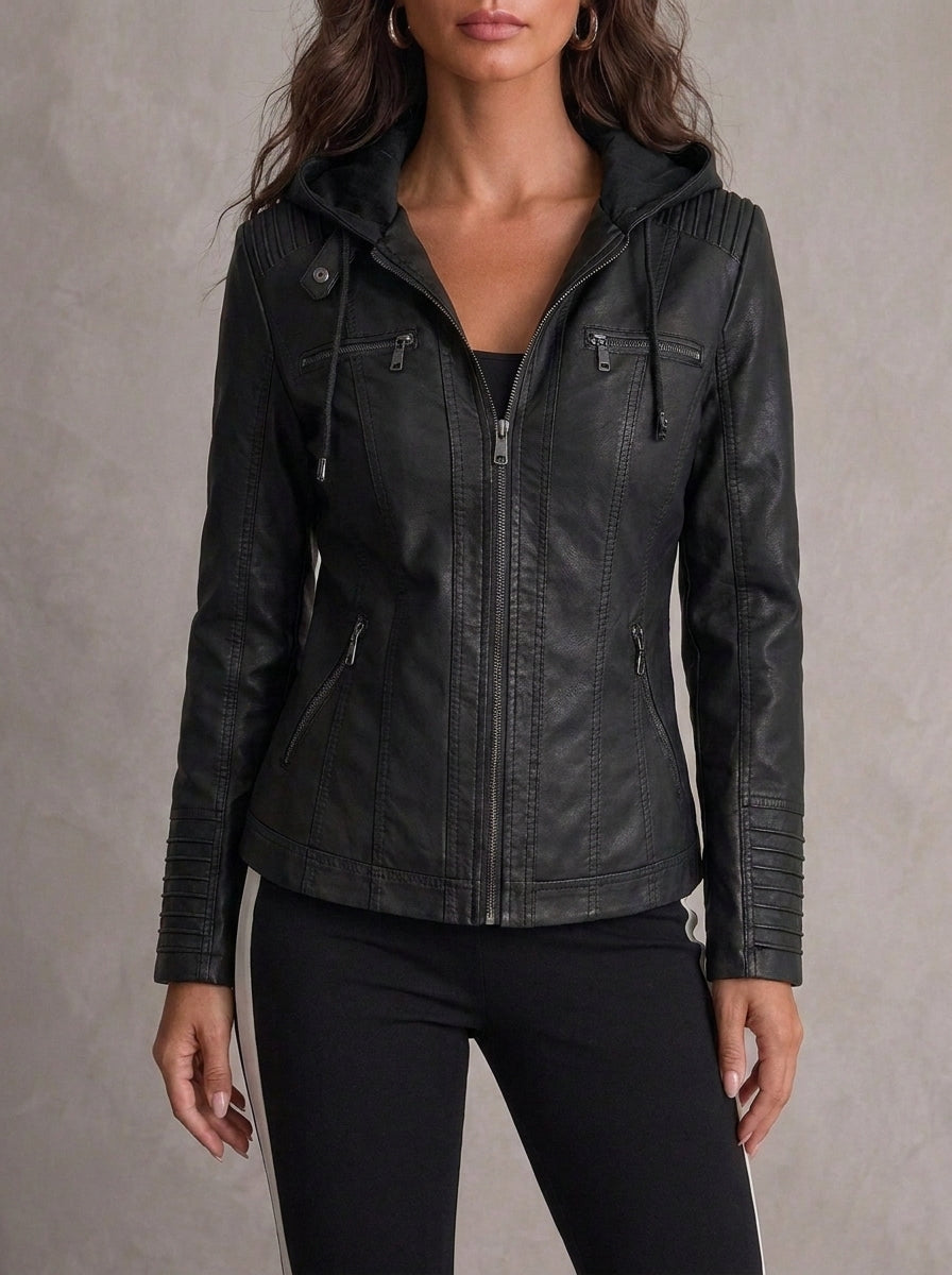 ASUNCIÓN - CHAQUETA DE PIEL RESISTENTE Y ELEGANTE