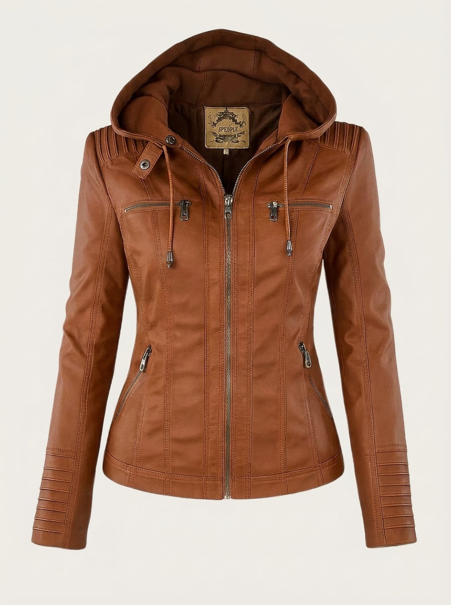 ASUNCIÓN - CHAQUETA DE PIEL RESISTENTE Y ELEGANTE