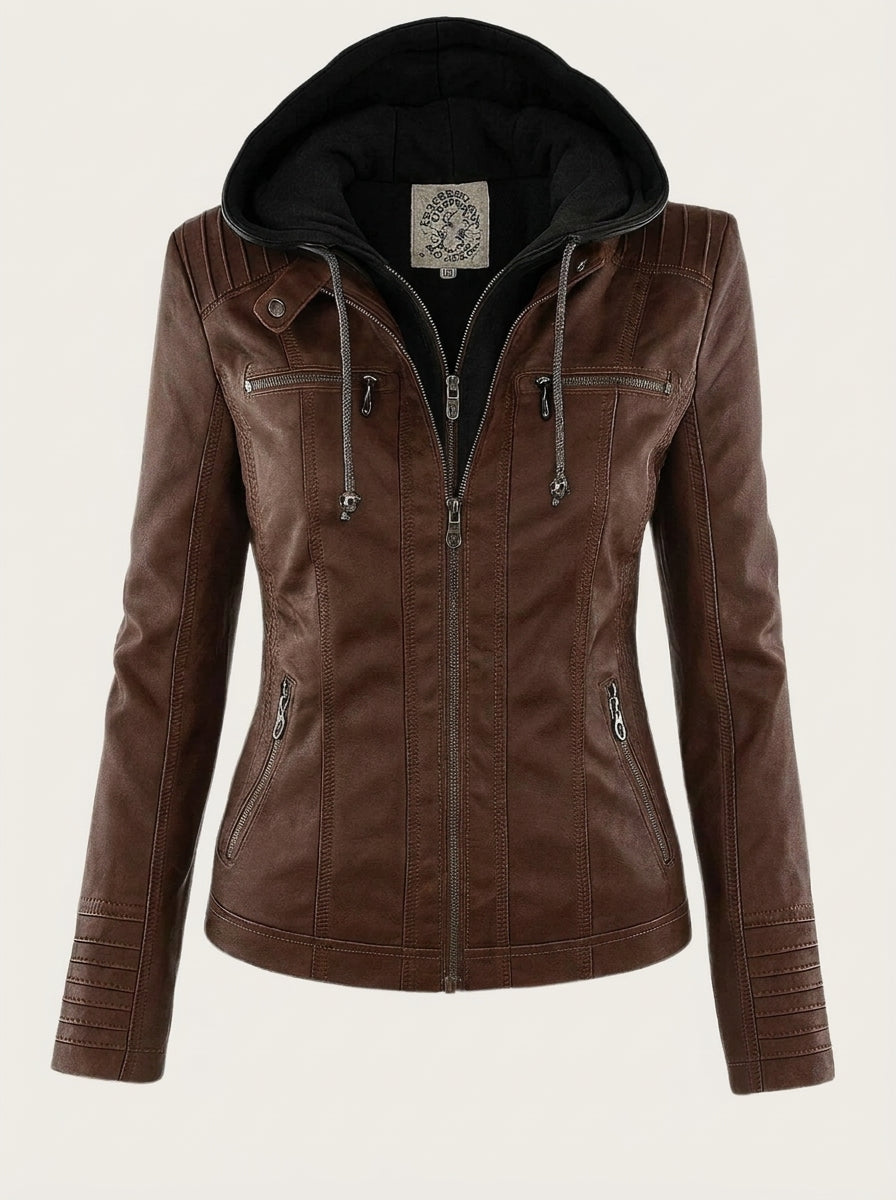 ASUNCIÓN - CHAQUETA DE PIEL RESISTENTE Y ELEGANTE