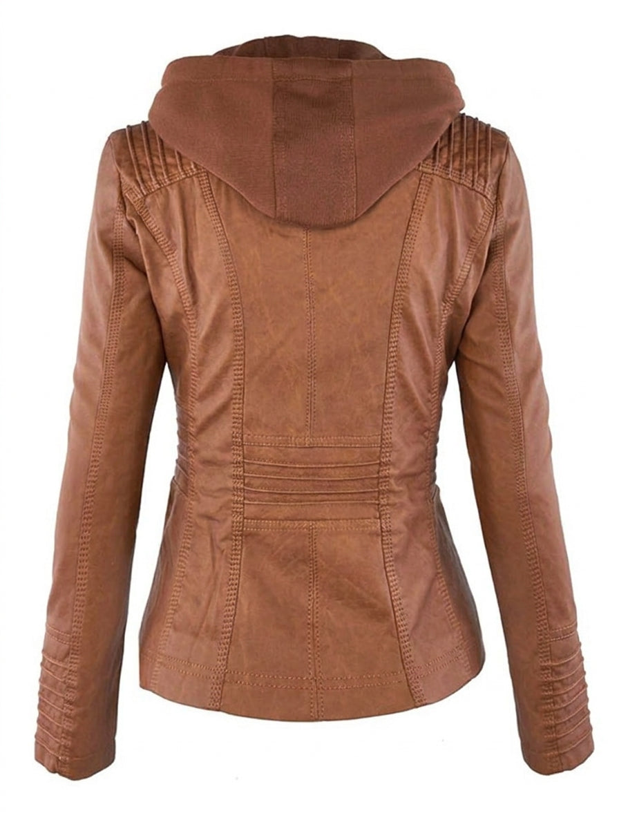 ASUNCIÓN - CHAQUETA DE PIEL RESISTENTE Y ELEGANTE