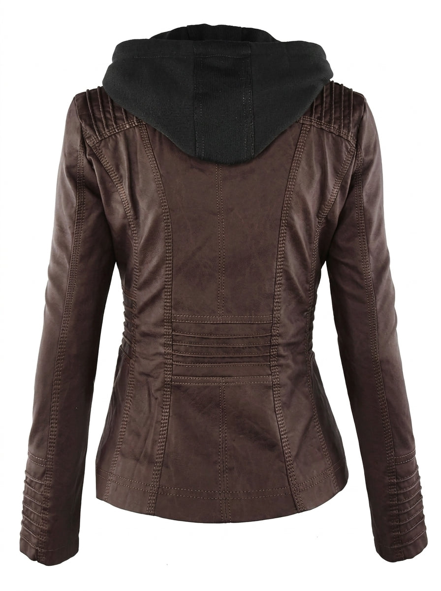 ASUNCIÓN - CHAQUETA DE PIEL RESISTENTE Y ELEGANTE