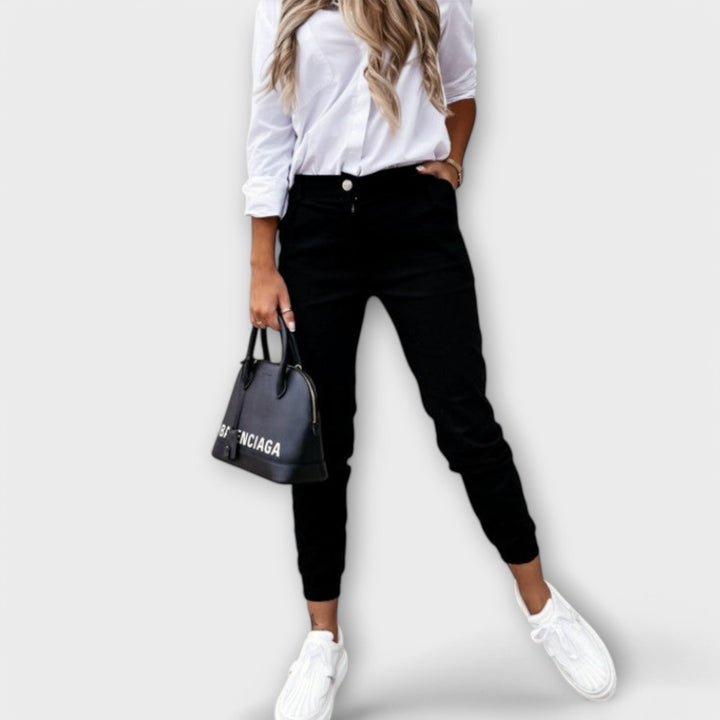 Melania - Pantalones Elásticos de Mujer