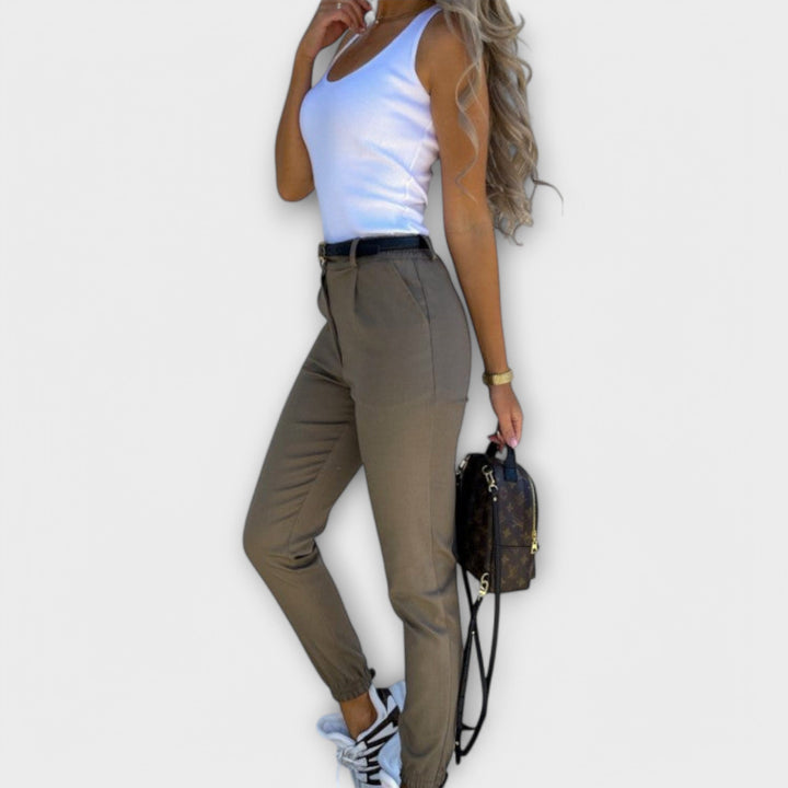 Melania - Pantalones Elásticos de Mujer