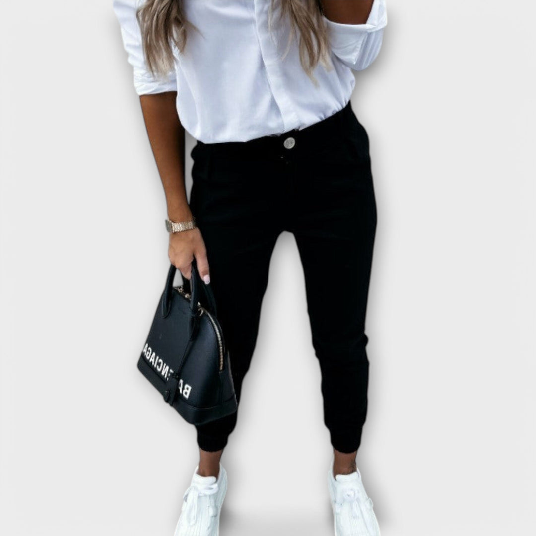 Melania - Pantalones Elásticos de Mujer