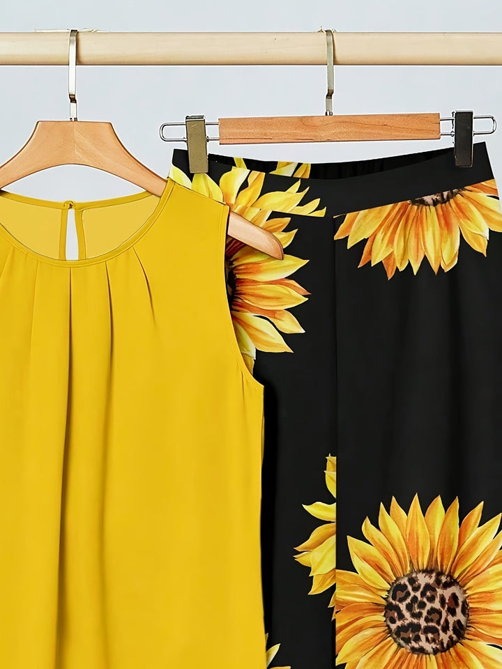 Cassidy | Conjunto de dos piezas Girasol