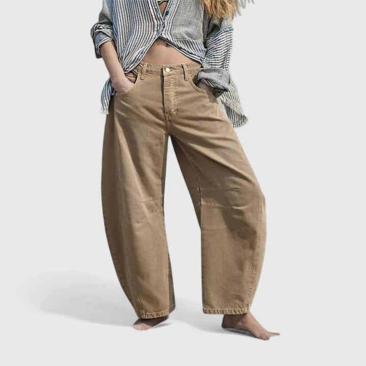 Lluvia | Pantalones Cómodos de Pierna Ancha