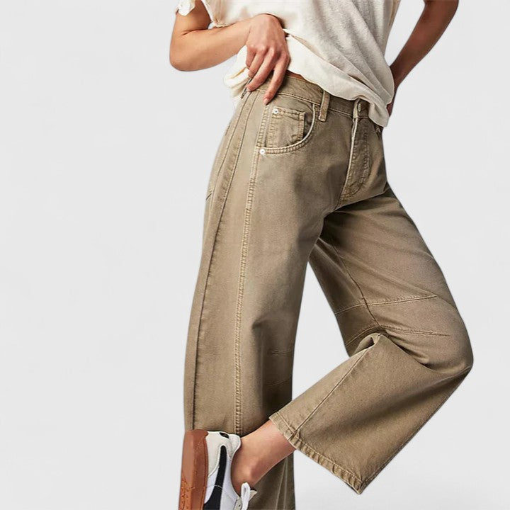 Lluvia | Pantalones Cómodos de Pierna Ancha