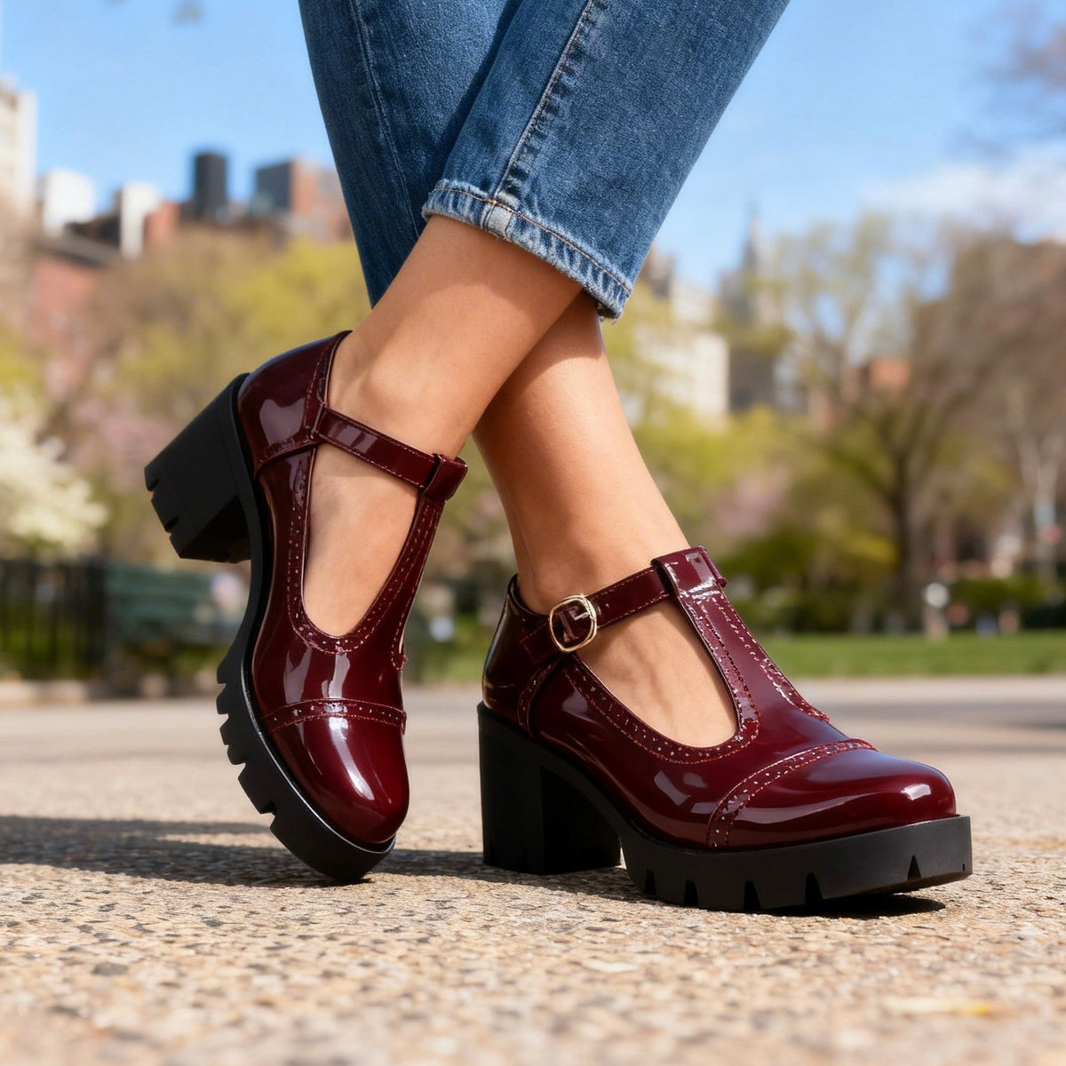 DAISY | ZAPATOS BROGUE DE TACÓN
