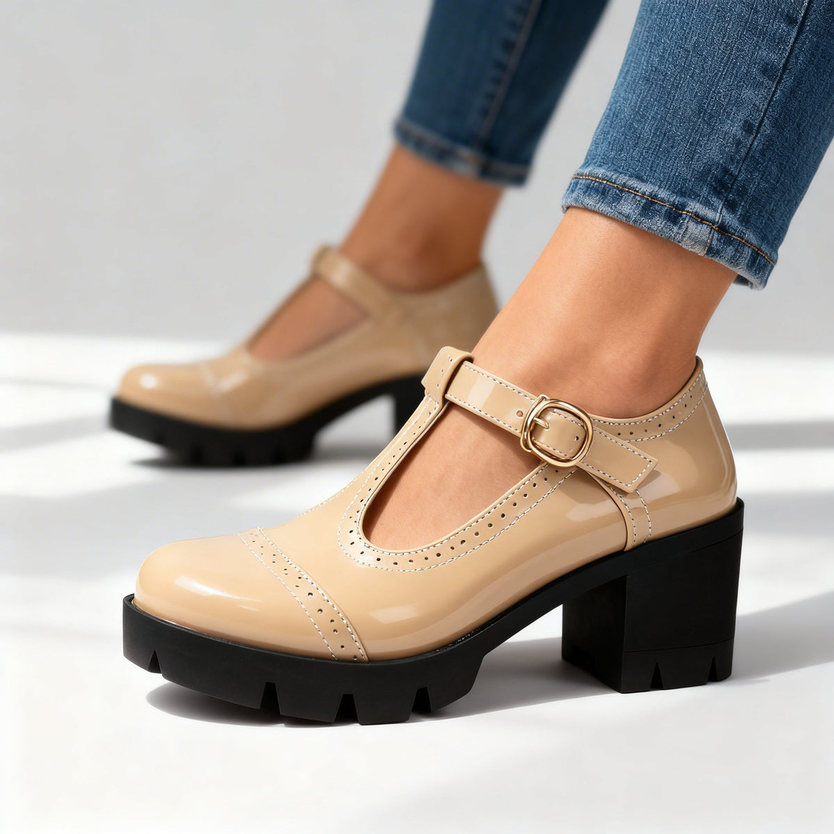 DAISY | ZAPATOS BROGUE DE TACÓN