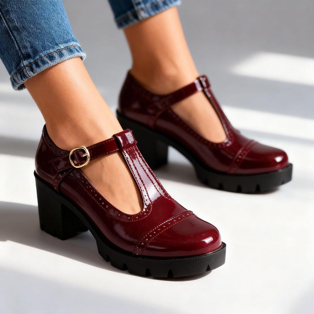 DAISY | ZAPATOS BROGUE DE TACÓN