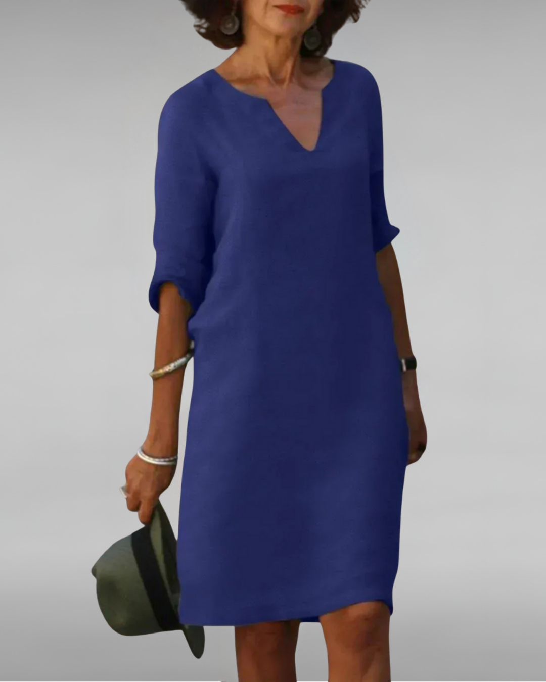 Lynda | Vestido atemporal con cuello en V