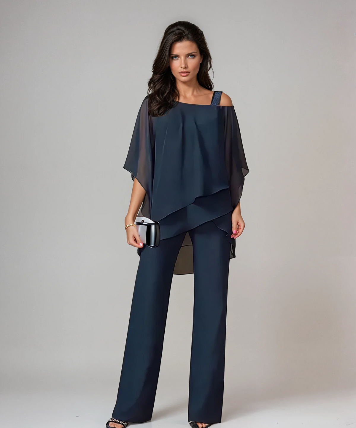 SERENA| Conjunto de Dos Piezas con Capas Asimétricas