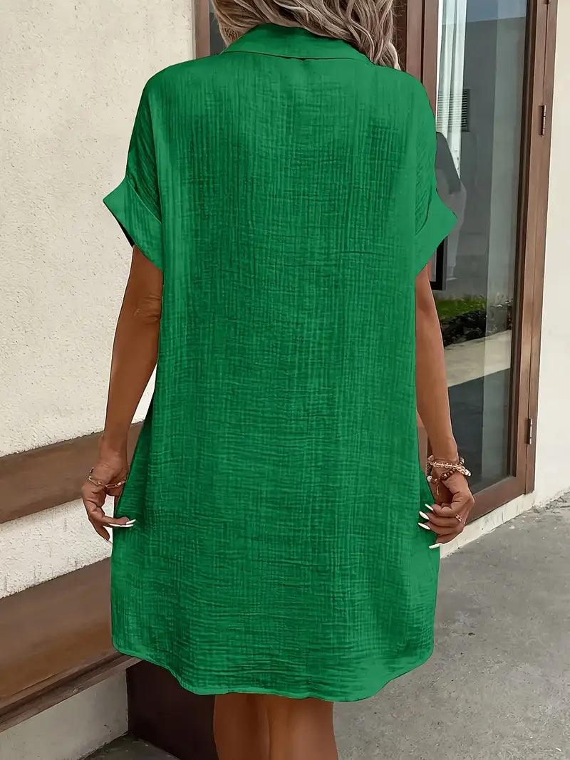 Sharon | Vestido Blusa con Cuello V Atemporal