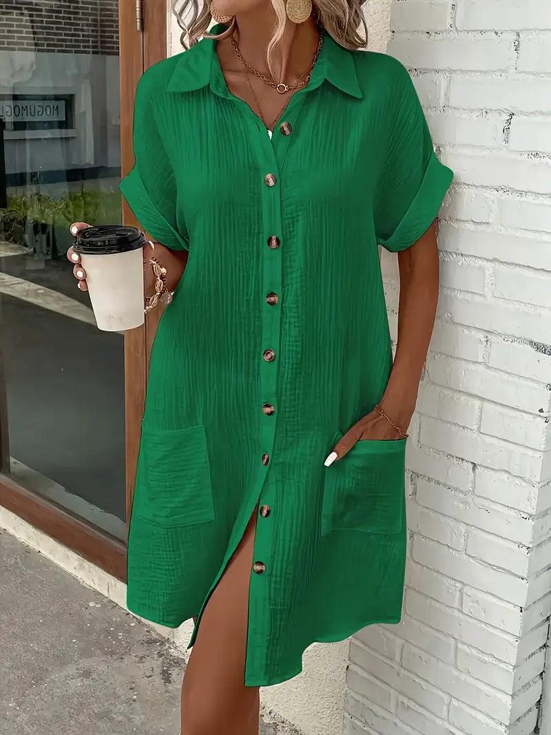 Sharon | Vestido Blusa con Cuello V Atemporal