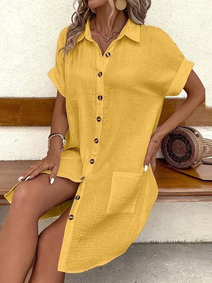 Sharon | Vestido Blusa con Cuello V Atemporal