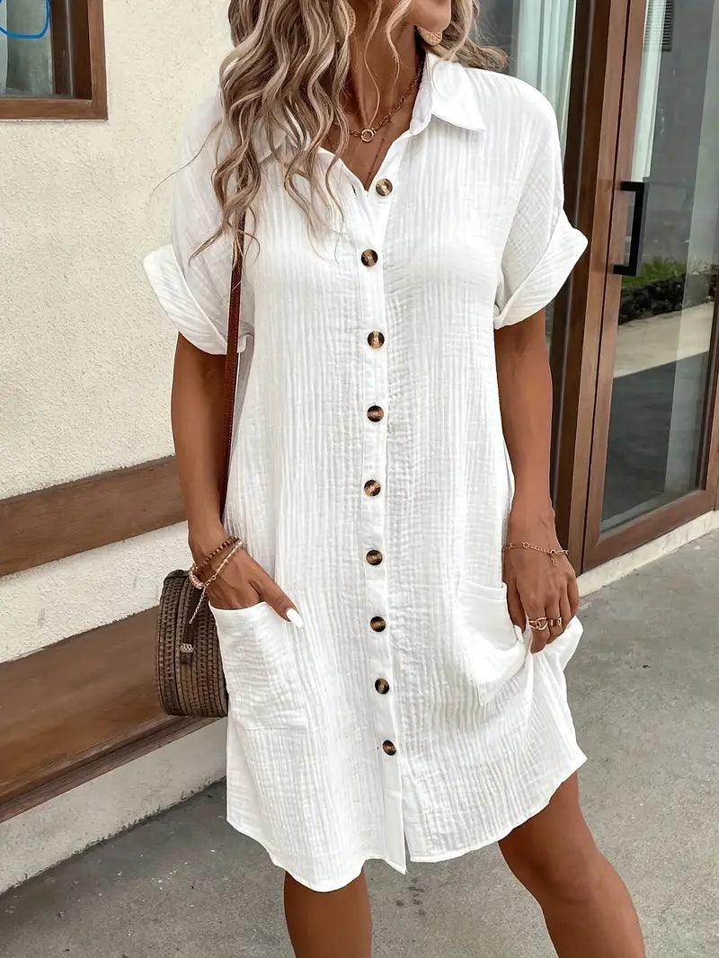 Sharon | Vestido Blusa con Cuello V Atemporal