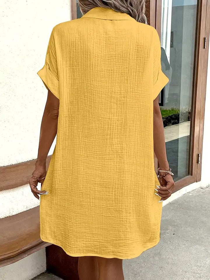 Sharon | Vestido Blusa con Cuello V Atemporal