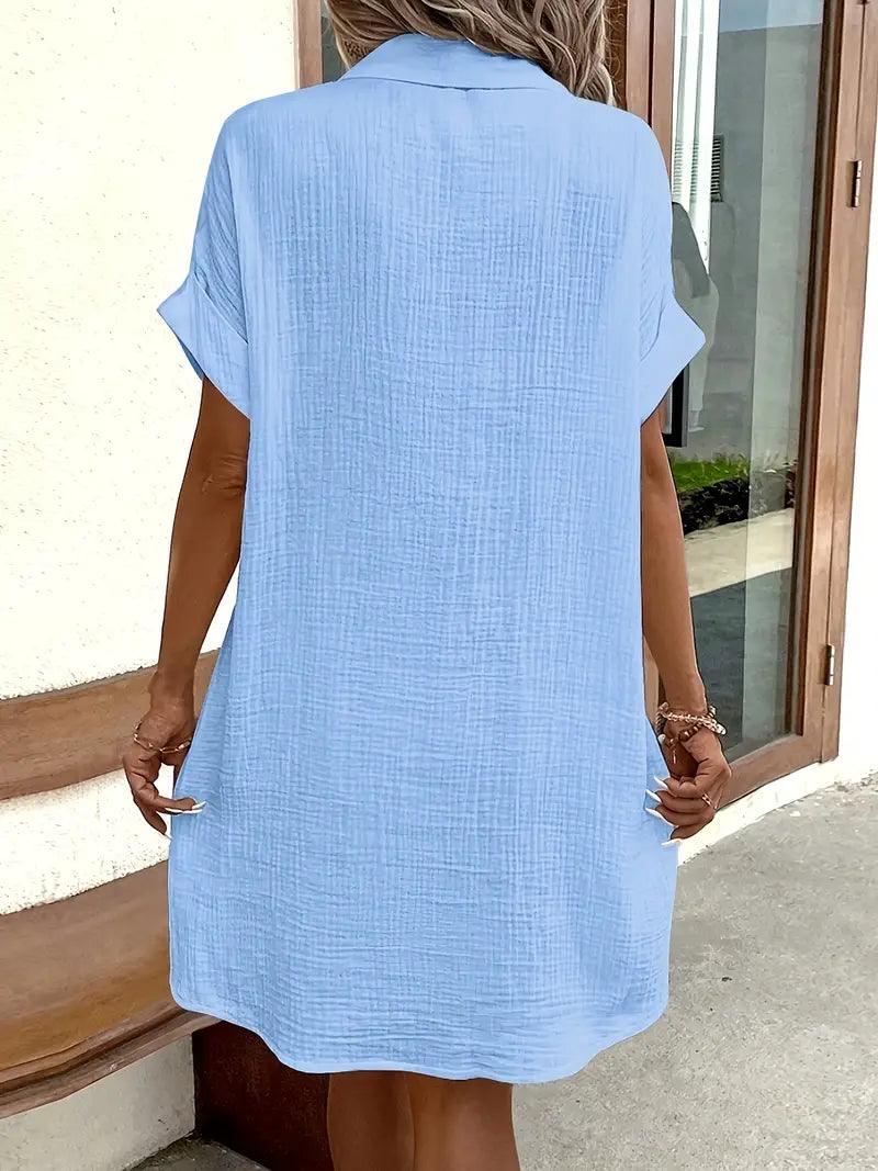 Sharon | Vestido Blusa con Cuello V Atemporal